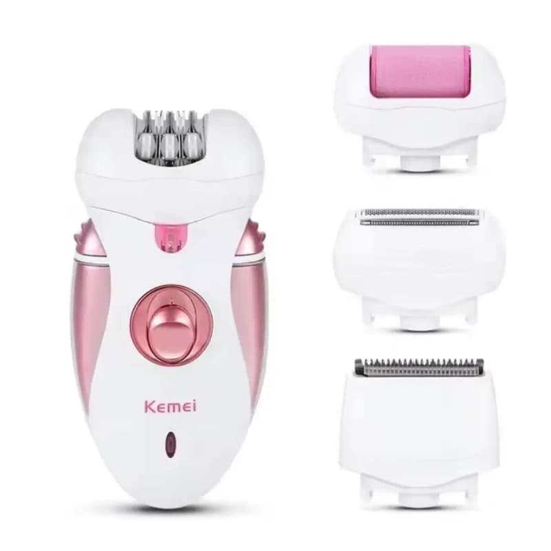 Kemei Advanced 4in1 Rechargeable Epilator And Shaver Set For Lady KM-2530