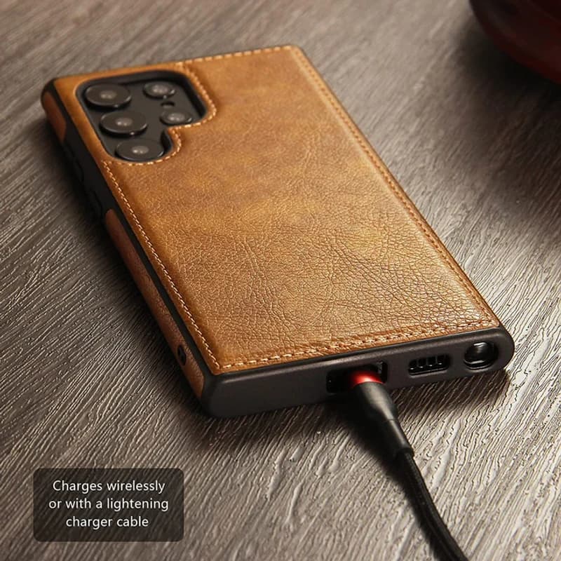Luxury Business Pu Leather Stylish Protective Case For Samsung