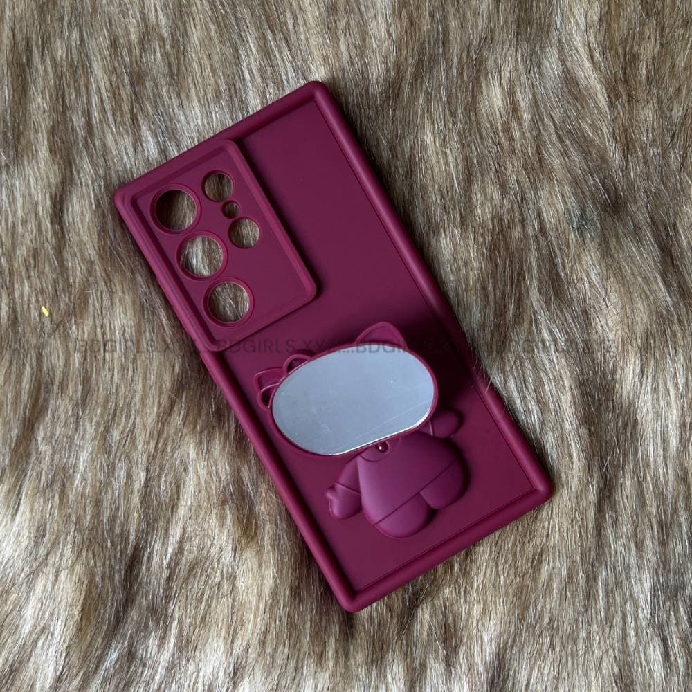 Sanrios Hellos Kittys Mirror Bracket With Stand Case for Samsung