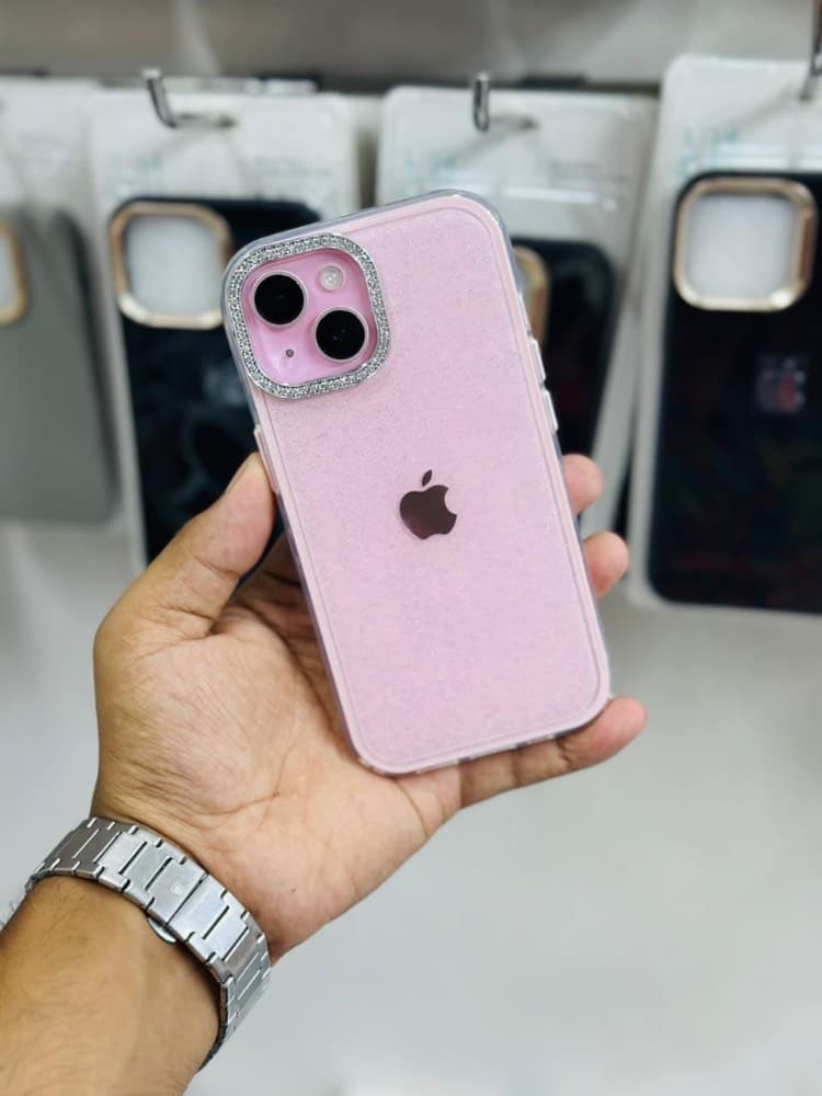 Luxury Shiny Diamond Camera Glitter Glossy Bumper Case For iPhone 3