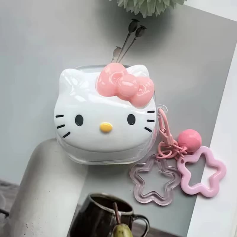 Cute Hello Kitty Case With Star Pendant For Apple AirPods