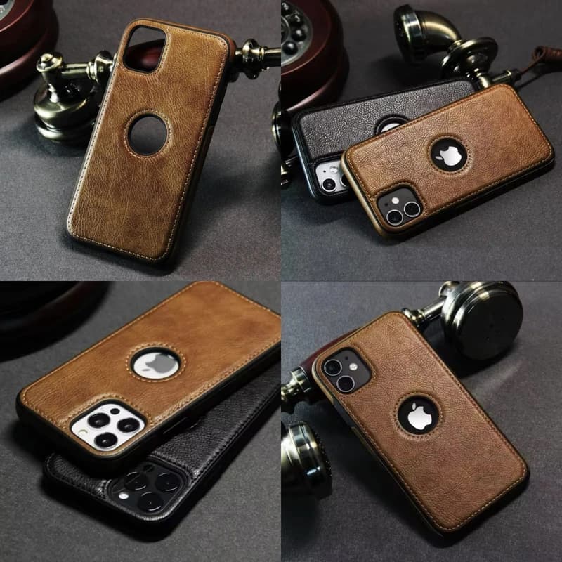 Armor Sir Pu Leather Protective Case For iPhone