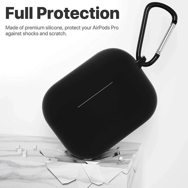 Soft Silicone Skin Protective Case With Anti-Lose Hook For Apple Airpods